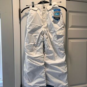 Columbia Kids White Snow Pants